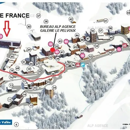 Résidence Le France - 3/4 Pers. 4 Couchages Le France - 615fr - Plagne Centre Mae-1984 Appartamento La Plagne